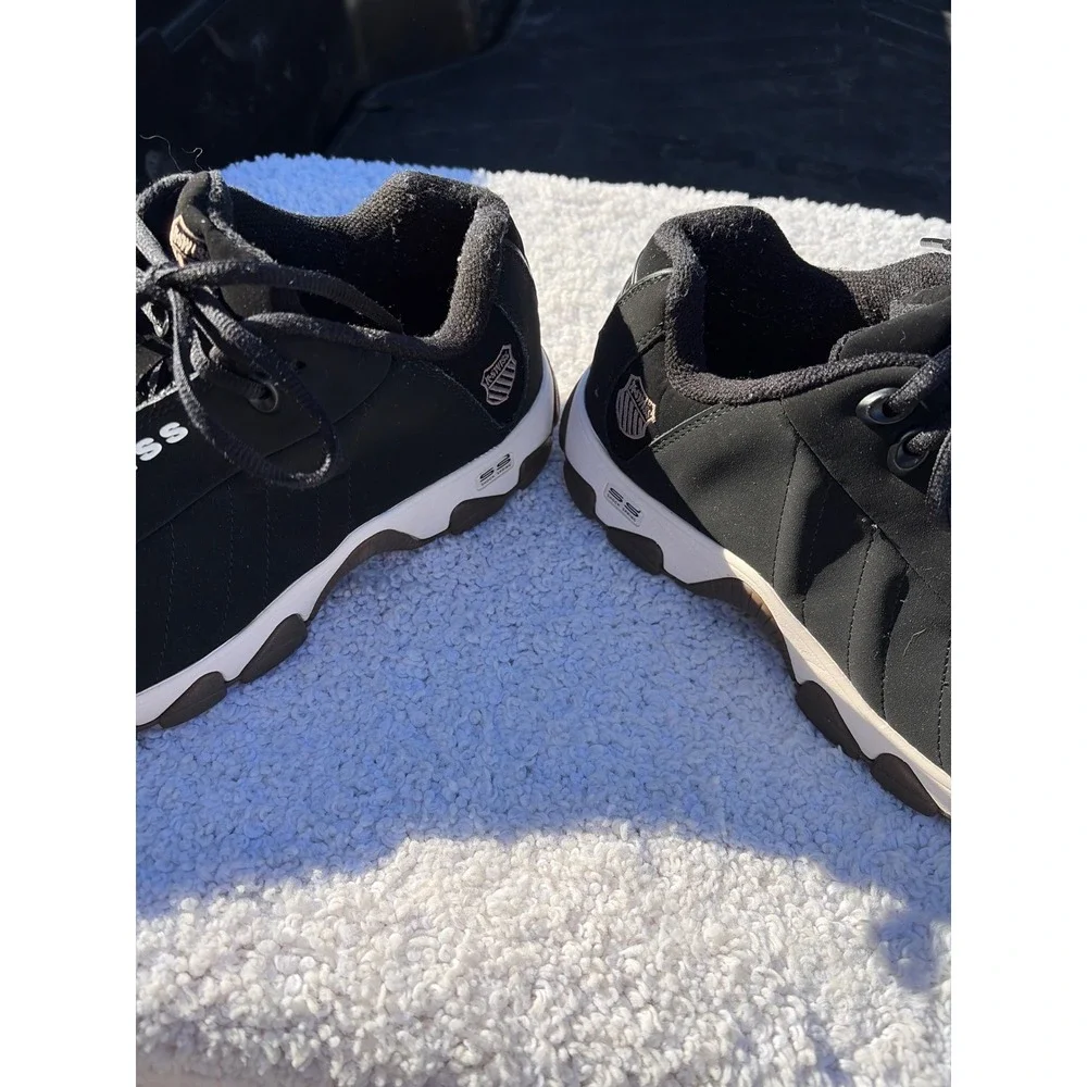 K-Swiss ST329 CMF Mens Training Shoes Black White 03426-033-XW Size 10.5 XW - Picture 2 of 7